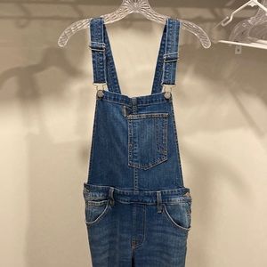 Levi’s Distressed Denim Overalls